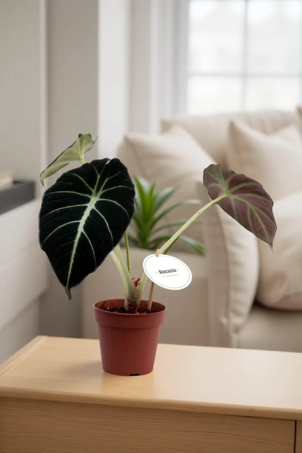 Alocasia 'Black Velvet' (Dwarf Alocasia)